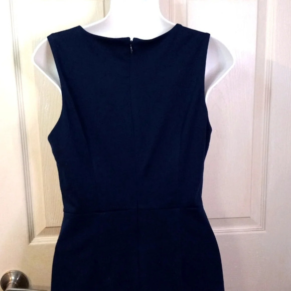 Fifth & Park Women's SizeXS Navy With Cream Lace Detail Dress - Picture 6 of 9
